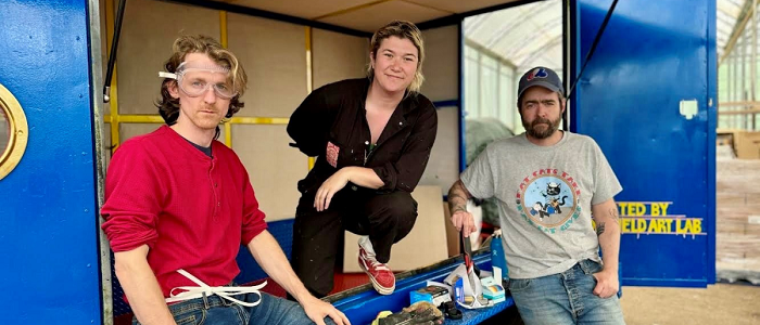 Solar powered mobile music studio