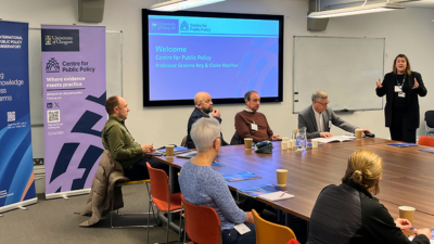 A photo of the roundtable discussion led by Dr Claire MacRae