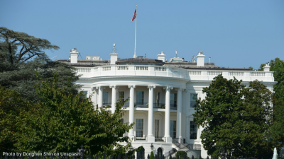 A photo of the US White House