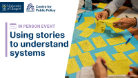 Inperson event, using stories to understand systems.