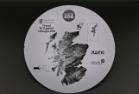 Image of the 850 Commemorative Wafer Created for Glasgow City Council by the JWNC. The wafer includes JWNC and KNT logos, and a map of Scotland, with Glasgow being a reflective element.