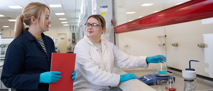 Chemistry researchers in a lab